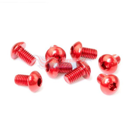 INFINITY B01305-AR  M3x5 Aluminum RED button head screws (8pcs)